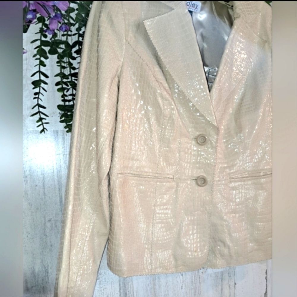 NWOT Bradley Bayou Patent Leather Jacket - Picture 2 of 11